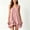 Pink, variant on QUNYINEY Sleeveless Womens Sun Dresses A Line Mini Black Summer Tank Dress V Neck Casual Ruffle Loose Fit Dresses