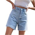 thumbnail image 2 of Women's Jean Shorts High Waisted Size 14 Casual Shorts Fashion High-Waisted Jeans, 2 of 7
