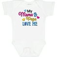 thumbnail image 3 of Inktastic My Mama and Papa Love Me with Hearts Boys or Girls Baby Bodysuit, 3 of 5