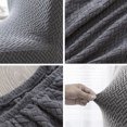 thumbnail image 4 of Funda protectora para silla de comedor corta, lavable, desmontable, elástica, funda para sofá y asiento, 4 of 6