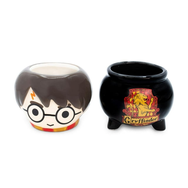 Juego de minitazas de cerámica Silver Buffalo Harry Potter Gryffindor