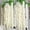 Milky white, variant on EUWBSSR 20Pcs Artificial Wisteria, Hanging Vine Garland Silk Flowers String Home Party Wedding Decor