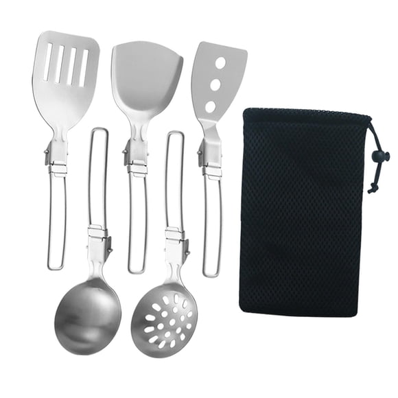 6Pcs Camp Cooking Utensil Set Organizer Cooking Portable Camping chen Utensil