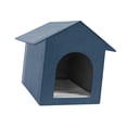 thumbnail image 4 of Cama para gatos de interior Fernando Casa cueva impermeable azul 43,2 cm x 33 cm x 41,9 cm, 4 of 8