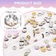 thumbnail image 3 of Paquete de 100 cuentas espaciadoras rondelle, 0.24 pulgadas/6mm cuentas sueltas de cristal de rhinestone checo [Champagne], 3 of 6
