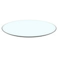 thumbnail image 5 of 60 Inch Round Glass Dining Table Top,Circle Tempered Glass Kitchen Table Top with 4-6 Rubber Anti-Slip Ring,0.35'' Clear Circular Dining Table Top, for Dining,Restaurant Table and Lazy Susan, 5 of 9