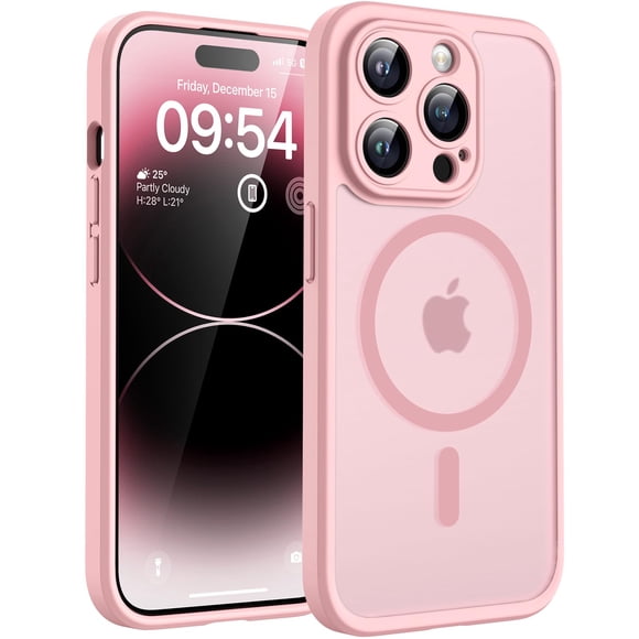 Funda magnética TOCOL para iPhone 14 Pro de 6.1 pulgadas (rosa claro)