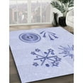 thumbnail image 3 of Ahgly Company Machine Washable Indoor Round Transitional Lavender Blue Area Rugs, 8' Round, 3 of 7