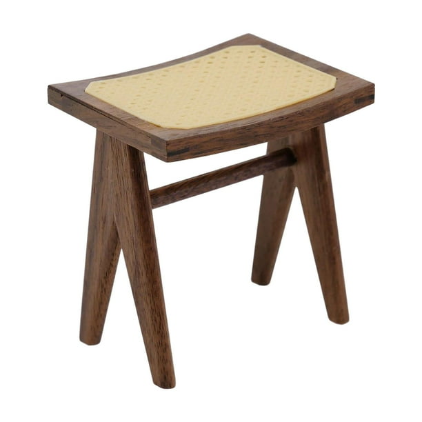 Mini Silla para 1/6, Modelo de Muebles en Miniatura, Accesorios para , Taburete de Decoración, Accesorios para Fotos Pa negro Sunnimix Sillas en miniatura