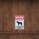 thumbnail image 2 of Letrero vintage de "Cuidado con el perro" para jardín y patio, decoración de pared retro de hierro para patios y cercas al aire libre, para advertir a los intrusos de la presencia canina, 2 of 7