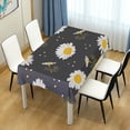 thumbnail image 7 of Coolnut Daisy Flower Tablecloth, Waterproof Washable Polyester Square Table Cover, Durable Tablecloth for Kitchen Dining Table Party Decor, 60"X 120", 7 of 7