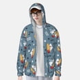 thumbnail image 2 of Balery Surf Shark Sudadera ligera de manga larga con capucha y protección solar UPF 50+ para hombre y mujer, ideal para pesca y running-Large, 2 of 7