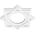 thumbnail image 2 of 14"OD x 6"ID x 7 3/4"C x 1"P Axel Architectural Grade PVC Contemporary Ceiling Medallion, 2 of 11