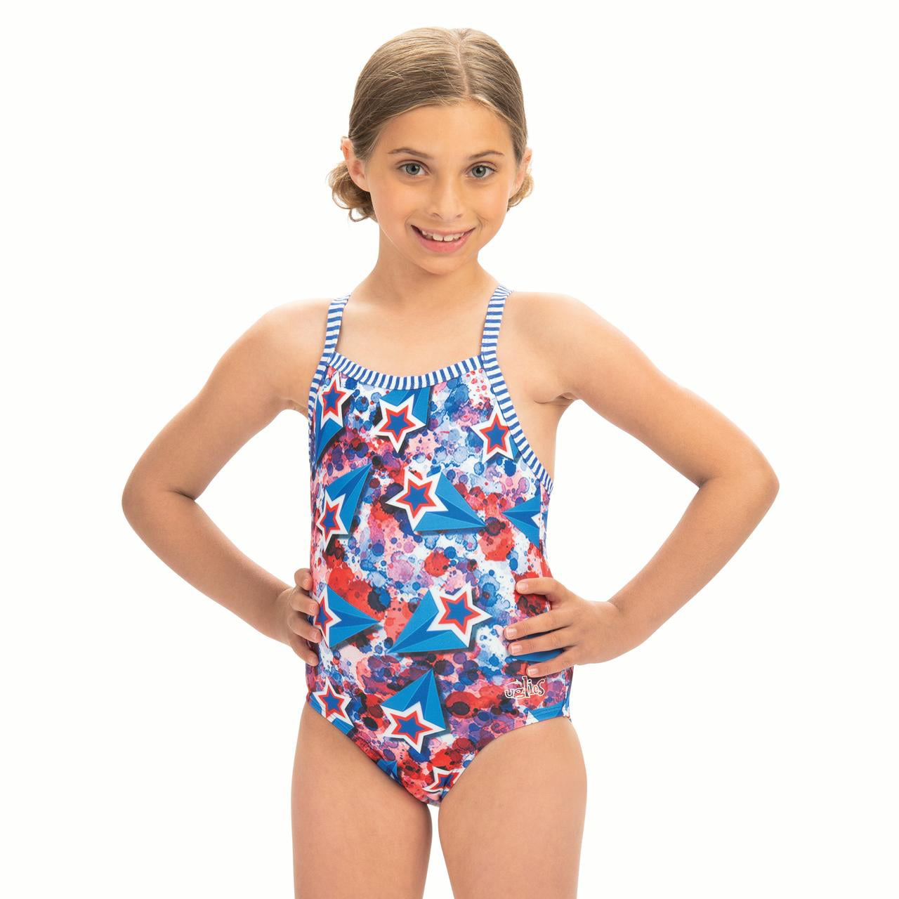 Maru Girls Solid Pacer Swimsuit Swimming Lesson Costume Swimwear Ages 4-16 New 
