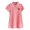 Pink, variant on PINQI Birthday Little Girls Sundress Kids Baby Girls Summer Casual Short Sleeved Stand Up Collar Strawberry Print A Line Dress Party Princess Dress