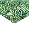 thumbnail image 2 of Ambesonne Leaf Fitted Sheet, Botanical Wild Palm Trees, Twin XL Size, Green White, 2 of 3
