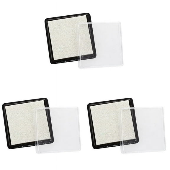 3X Ink Pad Stamp Pad for Wedding Letter Document White