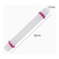 thumbnail image 2 of thinsony Non Stick Rolling Pin Decoration Fondant Baking Cake Dough Roller 13 inch, 2 of 8