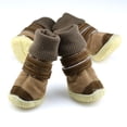thumbnail image 3 of 4 Pcs/Sets Pets Dog Snow Boots Casual Shoes Puppy Winter Pet Slip-resistant Shoes Teddy Dogs Shoe, 3 of 6