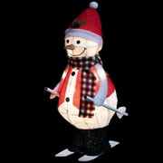Northlight LED Lighted Animated Skiing Snowman Outdoor Christmas Figure - 24