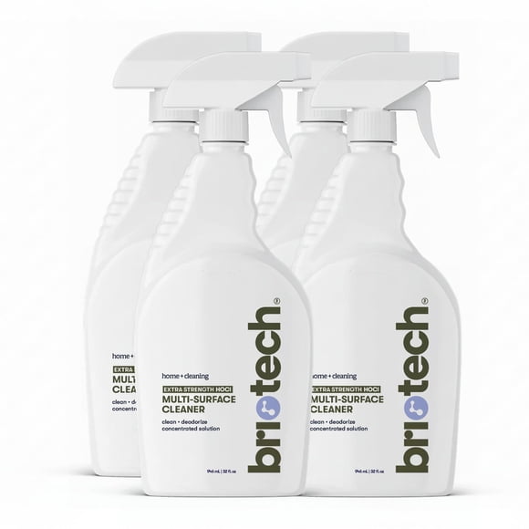 Limpiador BRIOTECH Extra Strength HOCl 500 PPM 960 ml (paquete de 4)