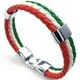 thumbnail image 3 of Brazalete de cuero Zulema trenzado triple Italia 2018 Aficionados al fútbol, 3 of 7