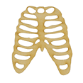 thumbnail image 1 of Package of 1, Large 10.5" x 12" x 0.25" Baltic Birch Plywood Ribcage Wood Cutout for Art and Craft Project, Made in USA, 1 of 1