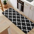 thumbnail image 5 of Black and White Geometric Lattice Pattern Kitchen Rug Mat,Kitchen Runner Rugs Non Skid Washable,Decorative Kitchen Floor Mats for Kitchen,Sink,Laundry,17"x47.2", 5 of 7