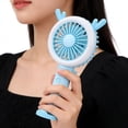 thumbnail image 6 of AYktou Mini Portable Fan, Hand Fan Summer Gift Cute Ears Design Folding Mini Fan, USB Rechargeable Personal Fan with Nightlight, Removable Base Stand Handheld Fan for Indoor Outdoor Travel Camping, 6 of 6