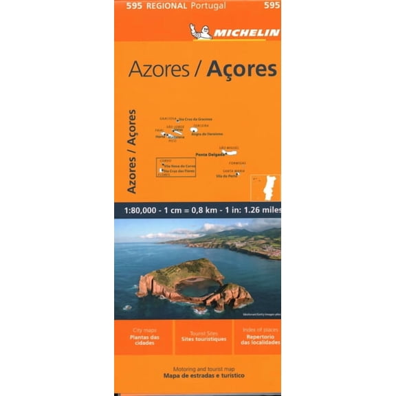 Maps/Regional (Michelin): Michelin Map Azores (Sheet map, folded)