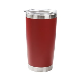 SL92-T RE Chantal 15 Ounce Vacuum Insulated Travel Mug - Red Band