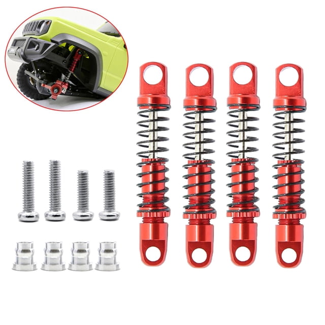 Amortiguador Delantero y Trasero CUTICAT para Accesorios de Actualización RC XMYKC01CM Rojo