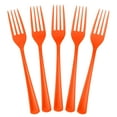 thumbnail image 5 of Exquisite Plastic Heavy-Duty Disposable Forks, Orange, 50 Count (1 Pack), 5 of 9