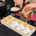 thumbnail image 3 of ONAPARTER Wooden Tea Box Tea Bag Holder Kitchen 10 Compartments Sugar Packets Storage Box （As Shown）, 3 of 6