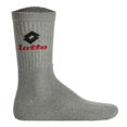 thumbnail image 3 of Calcetines LOTTO 3 Pares de Tenis Unisex, Calcetines Deportivos Terrycloth, Unicolor Negro/Gris/Azul 35-38, 3 of 4