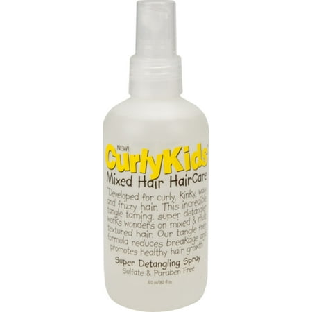 Curly Kids Super Detangling Spray, 6.0 oz (Pack of 4)