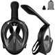 thumbnail image 1 of Máscara de snorkel con soporte para cámara cara completa 180 grados antivaho antifugas correas ajustables equipo de buceo, 1 of 5