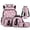 Black Cat, variant on Dragonfly Print Bookbag & Lunch Box, 4Pcs Kid Backpack Set for Elementary Girls, Lightweight School Bag with Pencil Pouch Water Bottle Sleeve Back to School Gifts