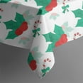 thumbnail image 5 of Christmas Square Tablecloth 42x42 Inch – Waterproof Polyester Printed Table Cover, Wrinkle Resistant & Washable for Kitchen Dining Picnic Party Decor, Single-v4-15, White, 5 of 6