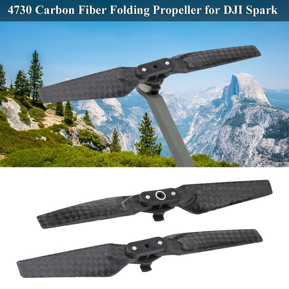 WALFRONT 2 Pairs Foldable Carbon Fiber Propellers Blades Drone QuadcopterPropeller For DJI Spark, Drone Propeller Accessory