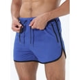 thumbnail image 4 of Men Quick Dry Athletic Shorts Multi-color Polyester Workout Training Short Pants With Zipper Pockets, 4 of 8
