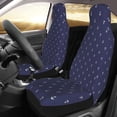 thumbnail image 2 of Honeii Anchors Heart Blue Print Car Seat Covers 2 Pieces, Full Set Universal Seat Covers for Cars, Waterproof Auto Seat Protectors, 2 of 7