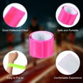 thumbnail image 3 of Uxcell Reflective Slap Bands, Reflector Band Snap Bracelet, Pink 20 Pcs, 3 of 7