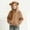 Khaki, variant on Cethrio Boys Fleece Jackets with Hood, Warm Lightweight Soft Zip up Winter Outerwear Khaki Size 4-5 T