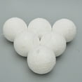 thumbnail image 6 of 6 Pieces Christmas Tree Foam Balls 2.36 Inch White Snowball Ornaments with Ropes Shatterproof Snowy Bauble Hanging Decor for Xmas Holiday Wedding Party Tree Decorations, 6 of 9