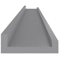 thumbnail image 5 of vidaXL Étagères Murales 2 Pcs Gris 100x9x3 cm, 5 of 5