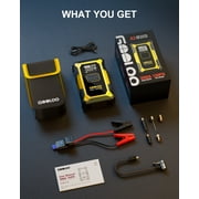 GOOLOO A3 Car Jump Starter with Air Compressor, 3000A 150PSI Portable Car Battery Jump Starter(9.0L Gas/6.5L Diesel) with Digital Tire Inflator, 12V Jump Box Car Booster with LED Light