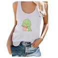 thumbnail image 2 of SMihono Hauts pour Femmes Débardeur pour Femmes Femme Été Imprimé Col Rond Sans Manches T-shirt Décontracté Haut Débardeur Débardeurs pour Femmes Hauts d'Été pour Femmes, 2 of 4