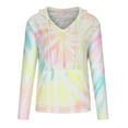 thumbnail image 4 of Kiplyki Fall Hoodies Womens Long Sleeve Drawstring Hooded Printed Sweatshirt Tops Blouse, 4 of 6