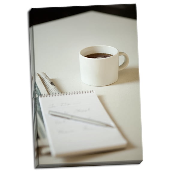 Gango Home Decor Coffee & Reflections by Karyn Millet (Ready to Hang); One 24x36in Hand-Stretched Canvas